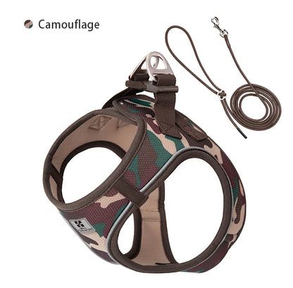 Reflective Adjustable Dog Harness & Leash Set