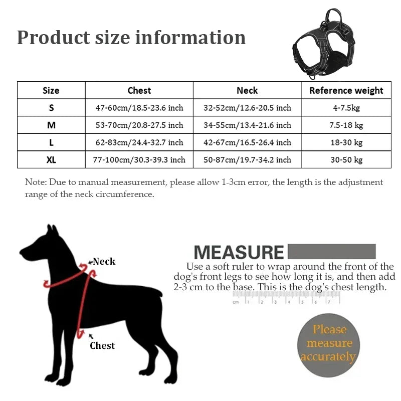 Reflective Padded No-Pull Dog Harness