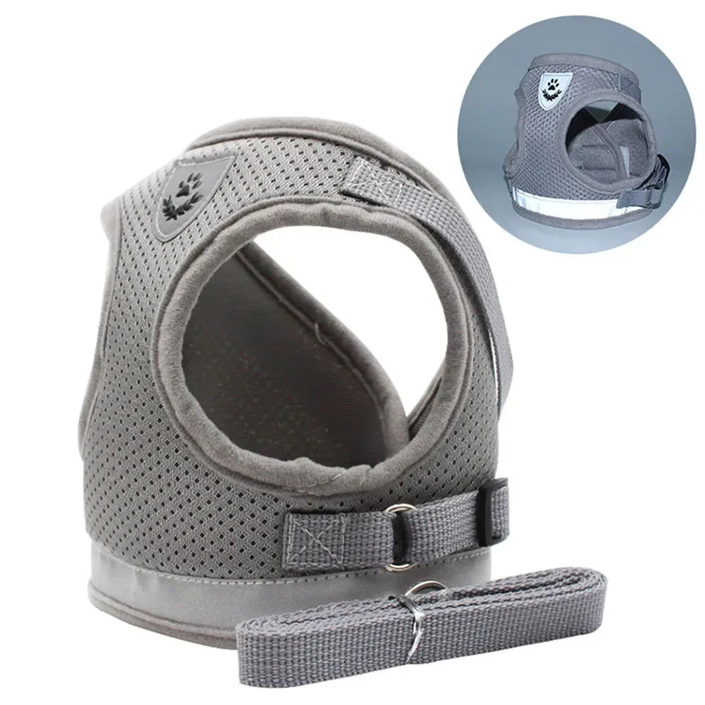 Reflective Escape-Resistant Cat Harness & Leash