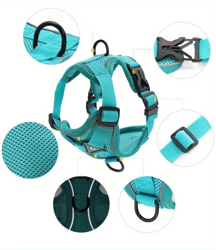 Reflective No-Pull Harness & Leash Set