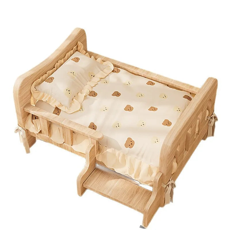 Solid Wood Pet Bed