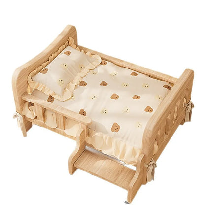 Solid Wood Pet Bed