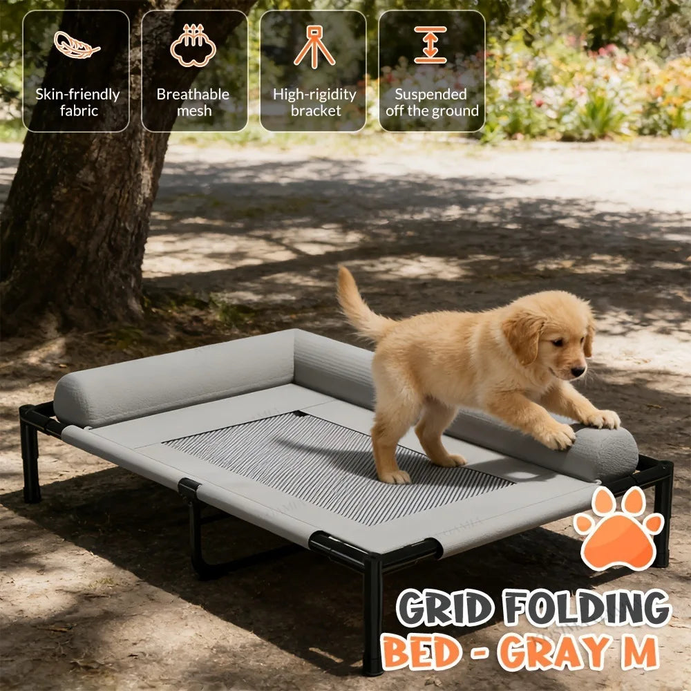Elevated Washable Mesh Pet Bed