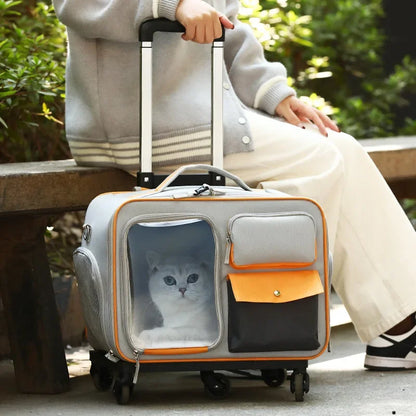 Rolling Cat & Small Dog Carrier