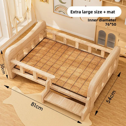 Solid Wood Pet Bed