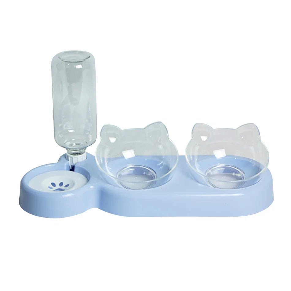 Elevated Double Dog & Cat Bowls