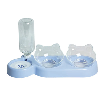 Elevated Double Dog & Cat Bowls