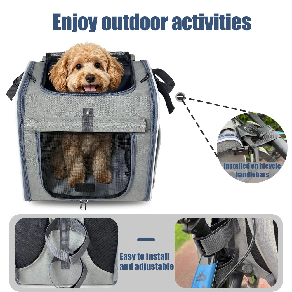 Bicycle Carrying Cat Bag Suitable for Carrying Bicycles and Motorcycles Dog Bag Pet Bag Portable Backpack for Outdoor Use