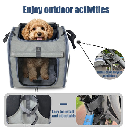 Bicycle Carrying Cat Bag Suitable for Carrying Bicycles and Motorcycles Dog Bag Pet Bag Portable Backpack for Outdoor Use