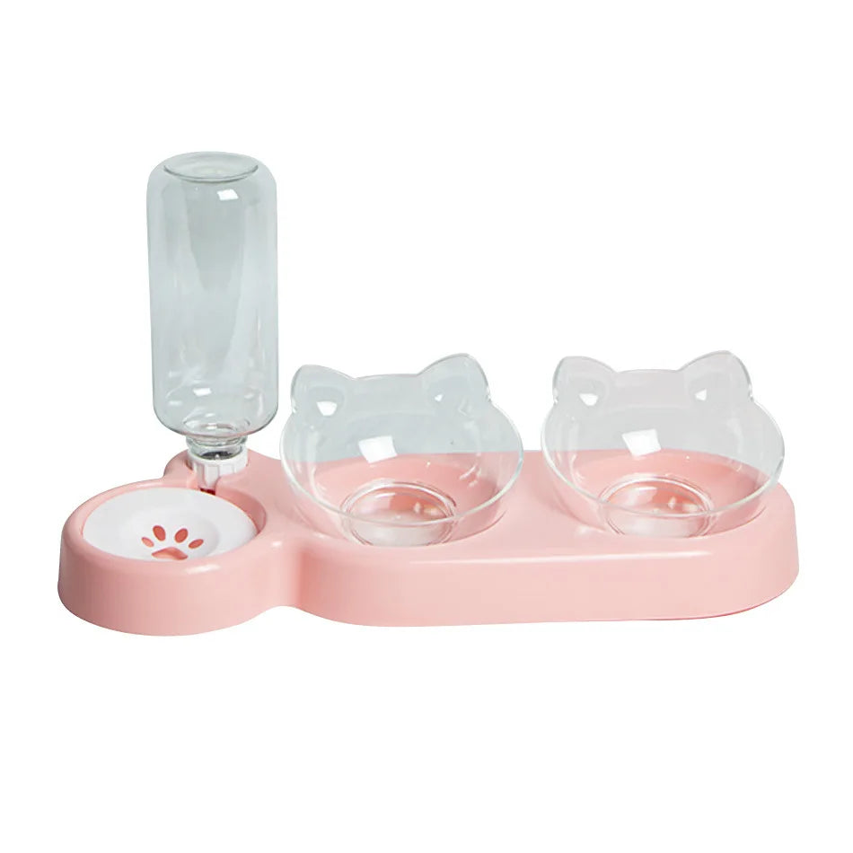 Elevated Double Dog & Cat Bowls