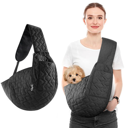 Dog and Cat Carrier Bag; Small Dog Carrier Bag; Cross-Body Pet Bag; Front-Pack Pet Bag