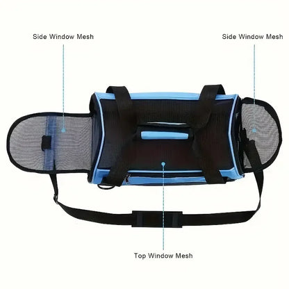 Portable Mesh Dog & Cat Travel Carrier