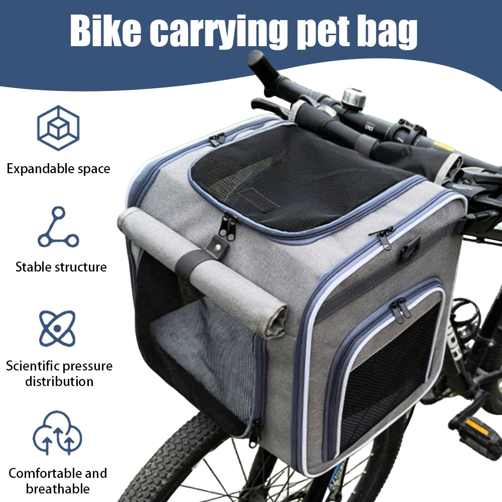 Bicycle Carrying Cat Bag Suitable for Carrying Bicycles and Motorcycles Dog Bag Pet Bag Portable Backpack for Outdoor Use