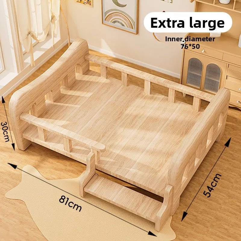 Solid Wood Pet Bed
