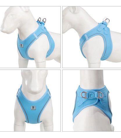 Reflective Adjustable Dog Harness & Leash Set