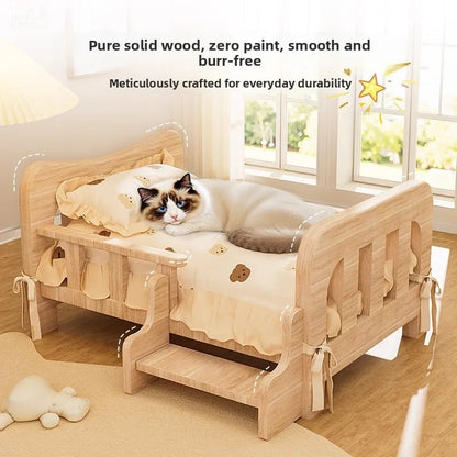Solid Wood Pet Bed