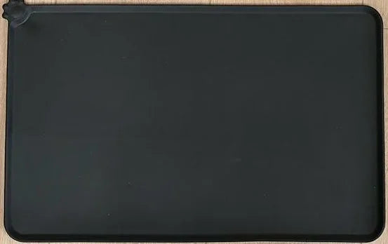 Silicone Pet Food & Water Bowl Mat with Raised Edge