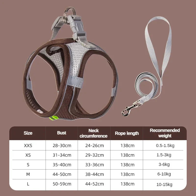 Breathable Reflective Pet Vest Harness