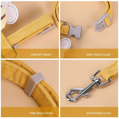 Bee-Themed Pet Harness & Leash Set