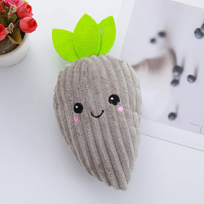 Striped Carrot Dog Toy