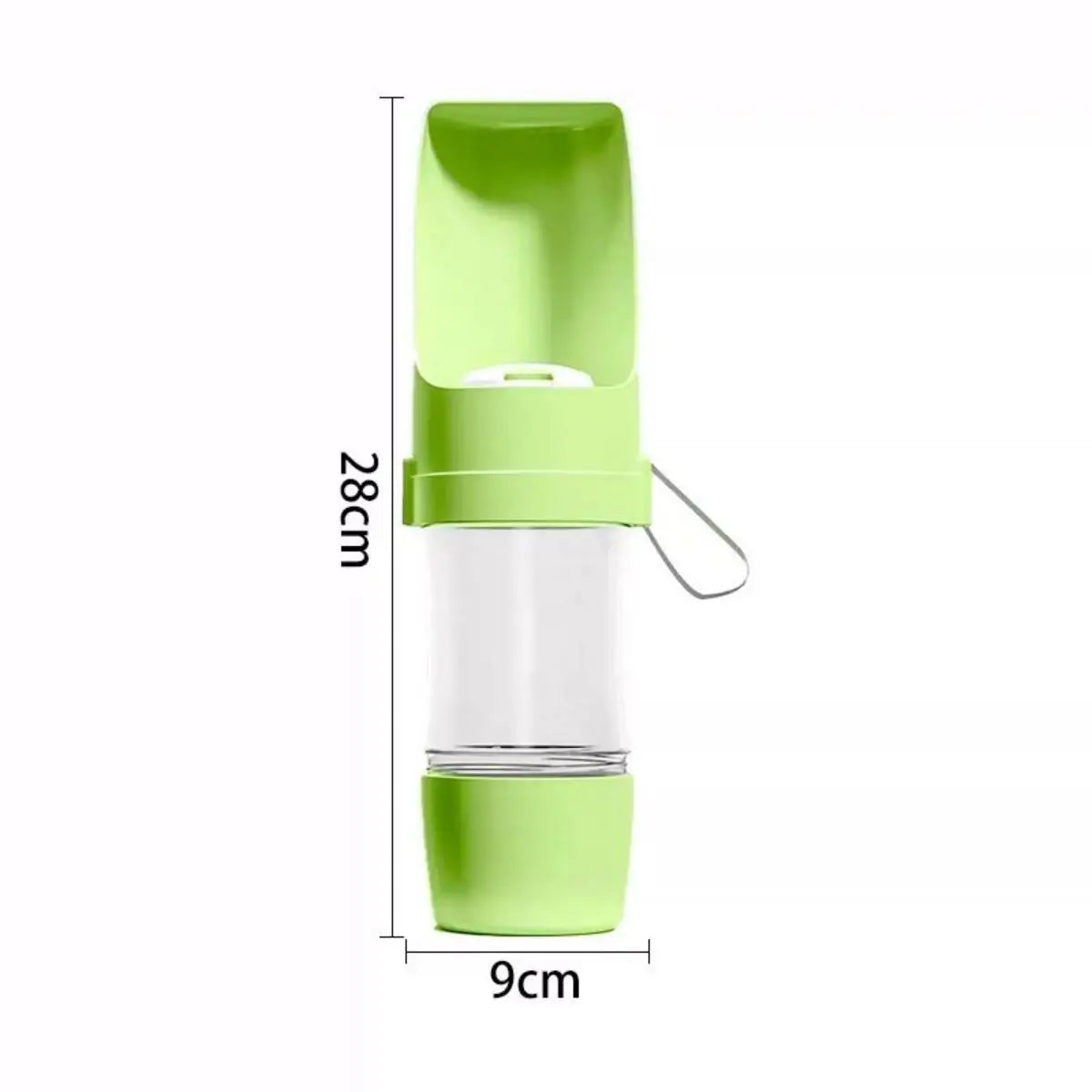 Dog & Cat Water Bottle with Food Storage