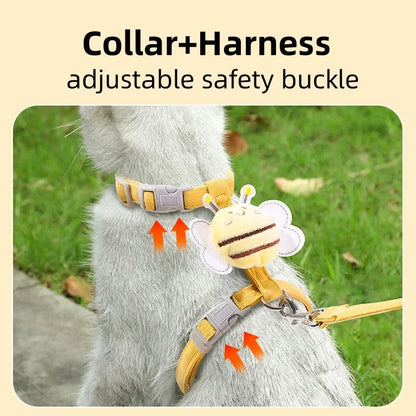 Bee-Themed Pet Harness & Leash Set