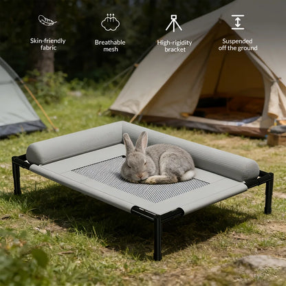 Elevated Washable Mesh Pet Bed
