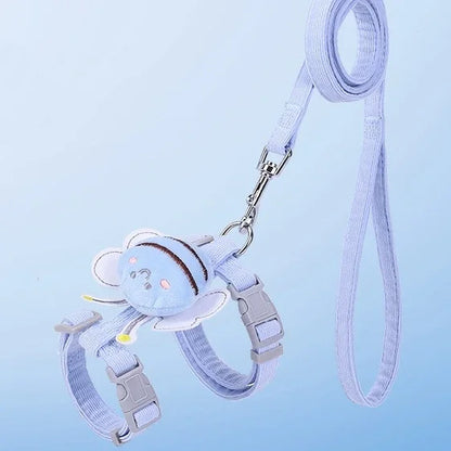 Bee-Themed Pet Harness & Leash Set
