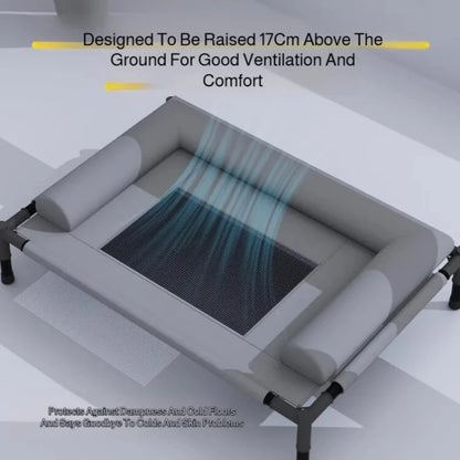 Elevated Breathable Mesh Pet Bed