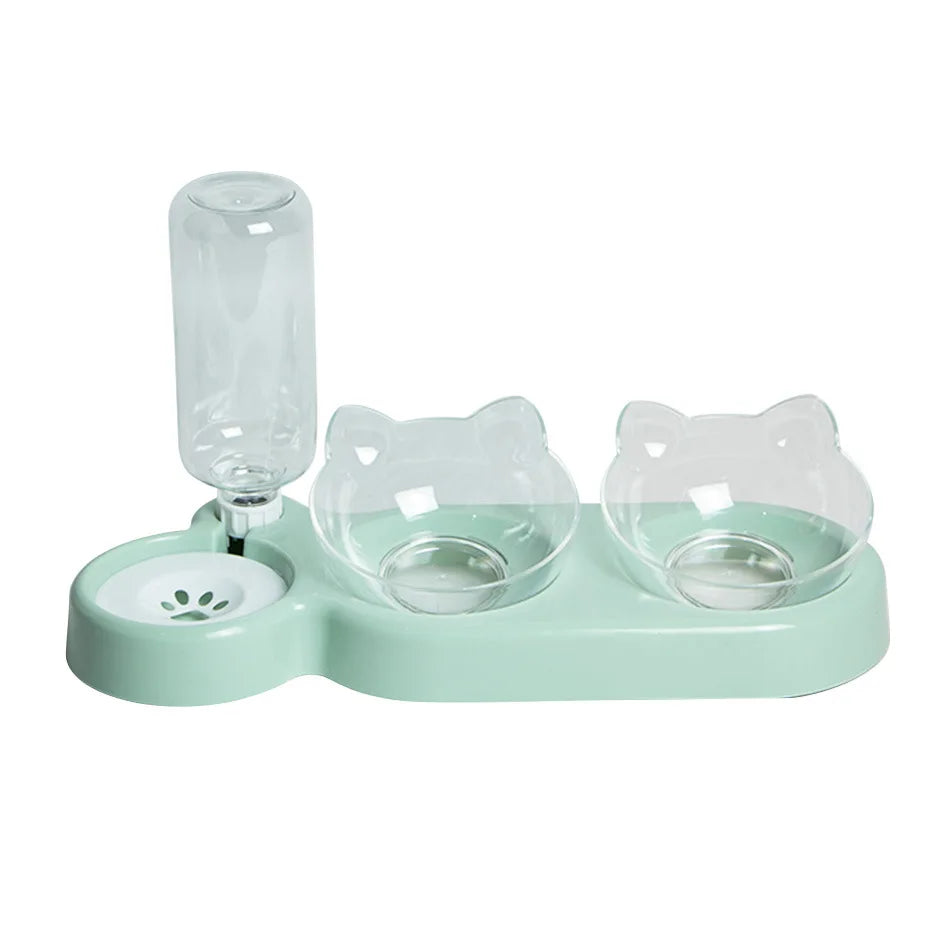 Elevated Double Dog & Cat Bowls