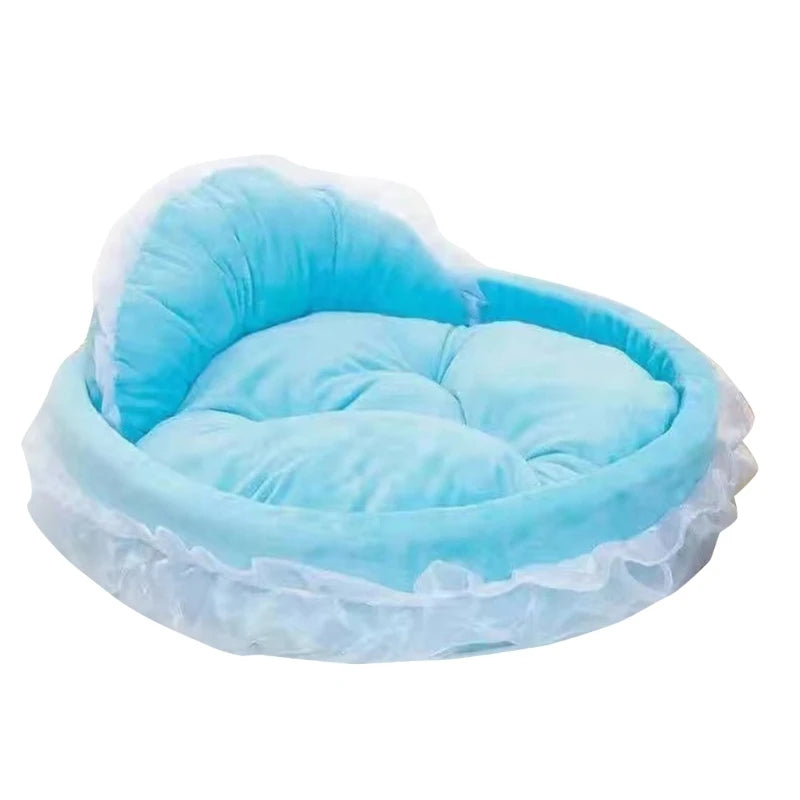 Ruffled Princess Dog Bed