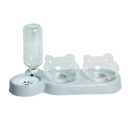 Elevated Double Dog & Cat Bowls
