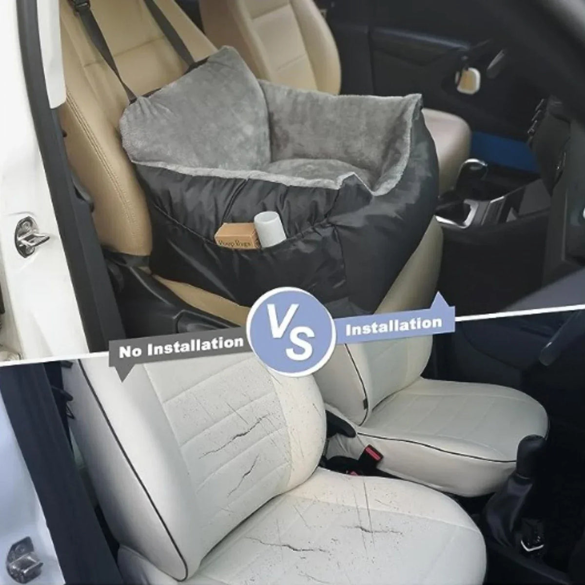 Washable Pet Car Seat & Nest