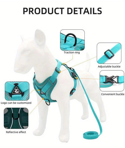 Reflective No-Pull Harness & Leash Set