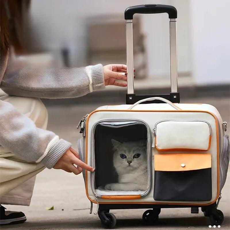 Rolling Cat & Small Dog Carrier