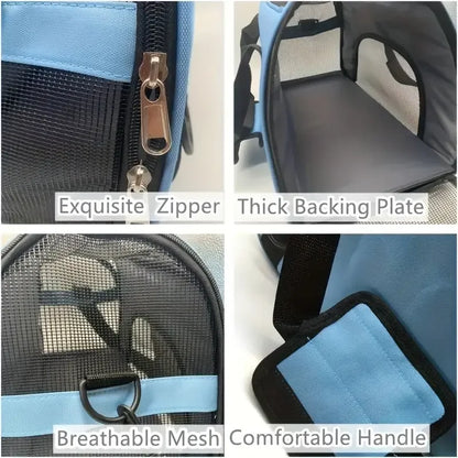Portable Mesh Dog & Cat Travel Carrier