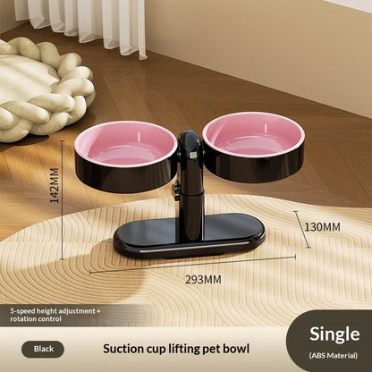 Pet supplies: Cat bowls/water bowls, dog bowls, tip-over resistant pet bowls, height adjustable.
