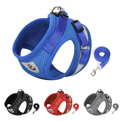 Reflective Escape-Resistant Cat Harness & Leash