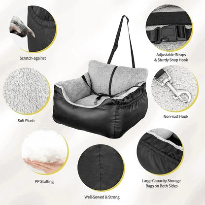 Washable Pet Car Seat & Nest