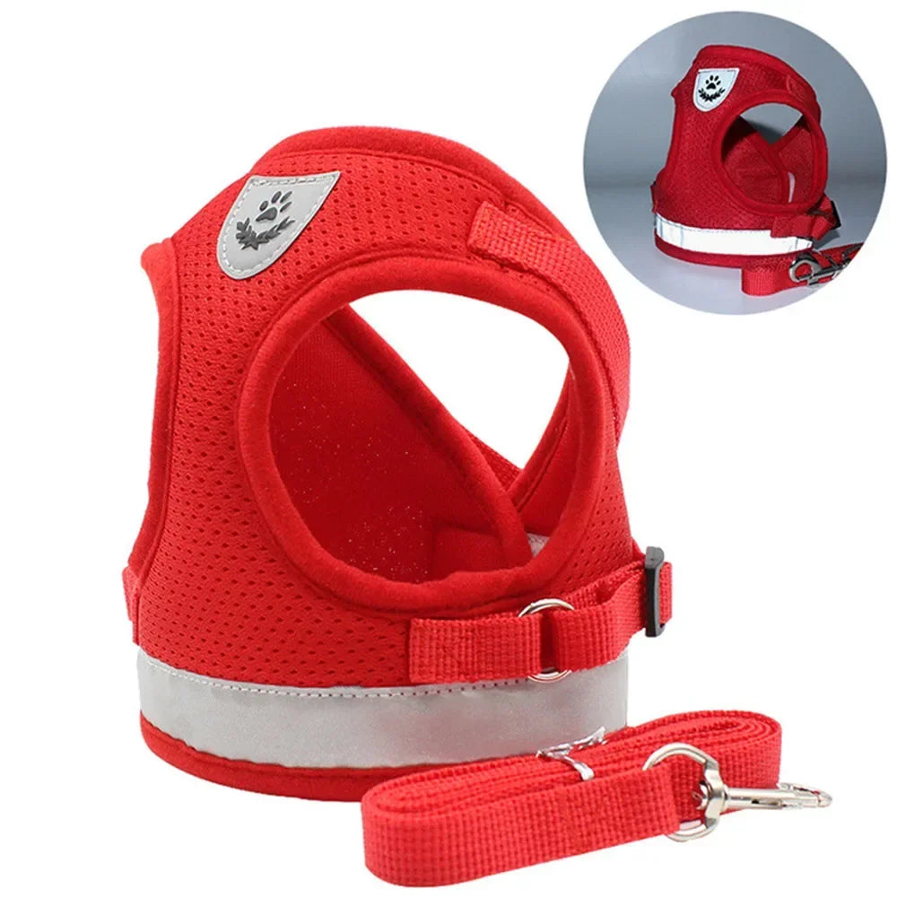Reflective Escape-Resistant Cat Harness & Leash