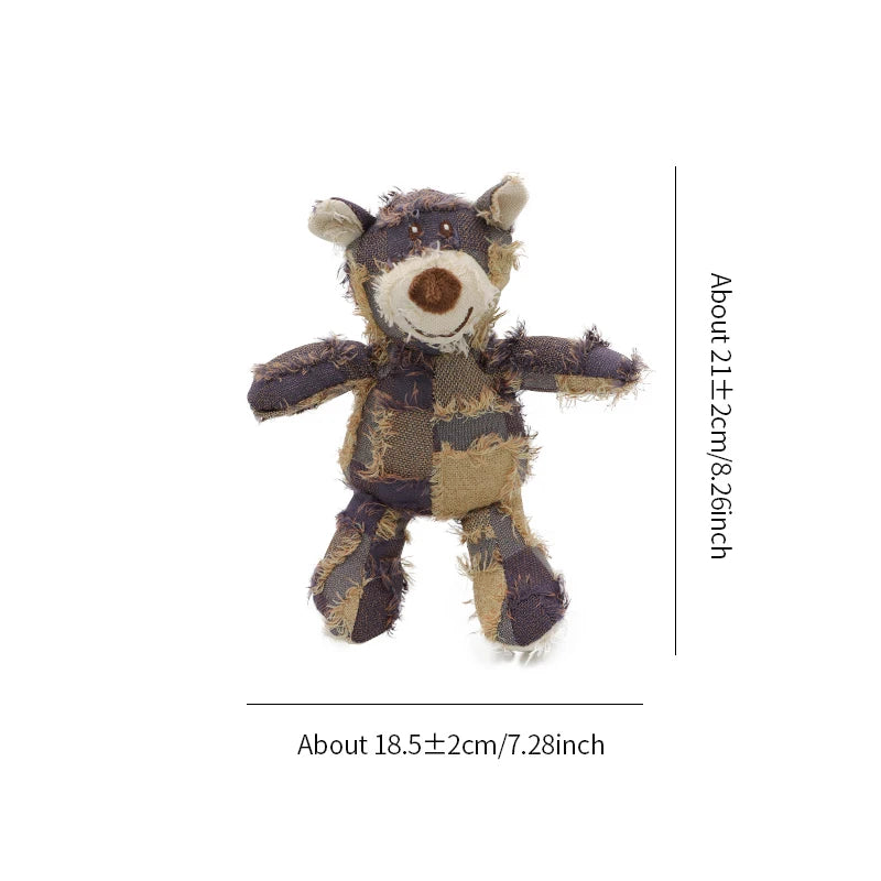 Dog stuffed animal beggar bear gnawing toy Grinding teeth cleaning pet supplies