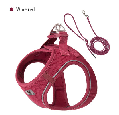 Reflective Adjustable Dog Harness & Leash Set