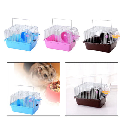 Small Animal Travel Cage with Water Bottle