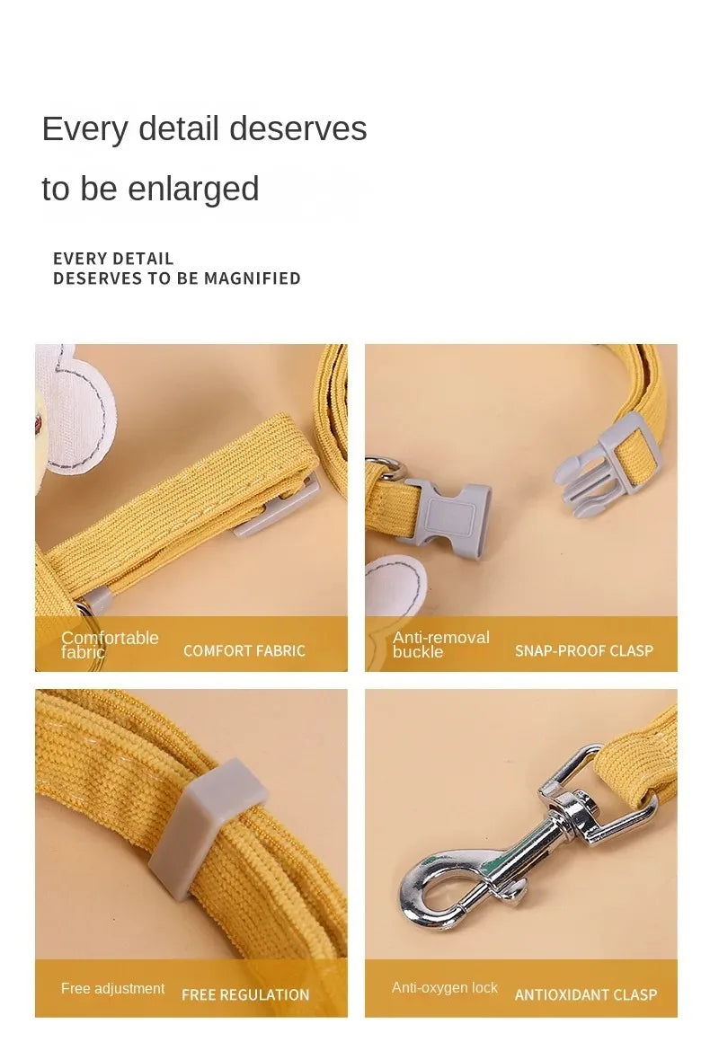 Bee-Themed Pet Harness & Leash Set