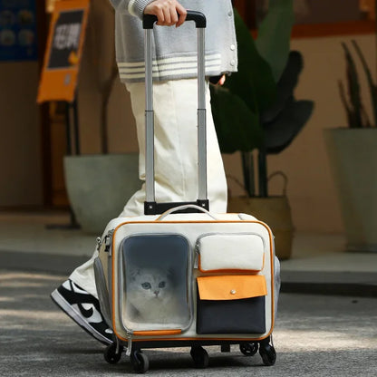 Rolling Cat & Small Dog Carrier