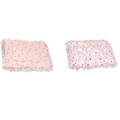 Warm Dog Bed Sofa Pet Sleeping Mat Flannel Lace Mattress for Small Large Dogs Double-Sided Blanket Puppy Mat Bed Pet Accessories
