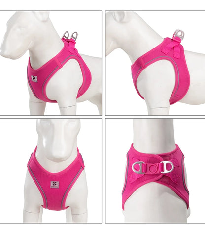 Reflective Adjustable Dog Harness & Leash Set