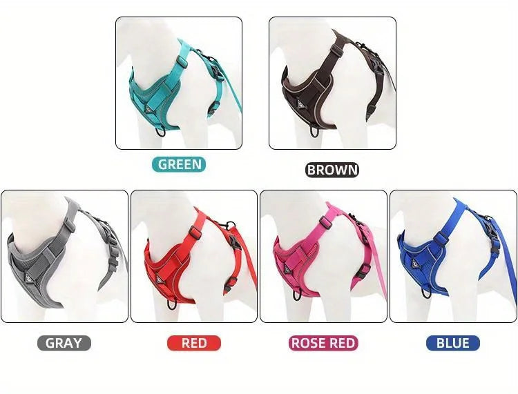 Reflective No-Pull Harness & Leash Set