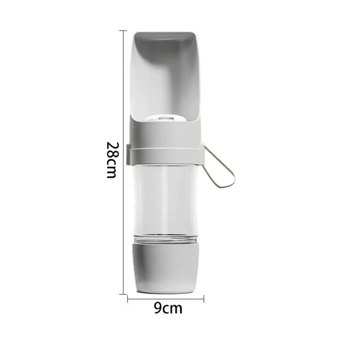 Dog & Cat Water Bottle with Food Storage