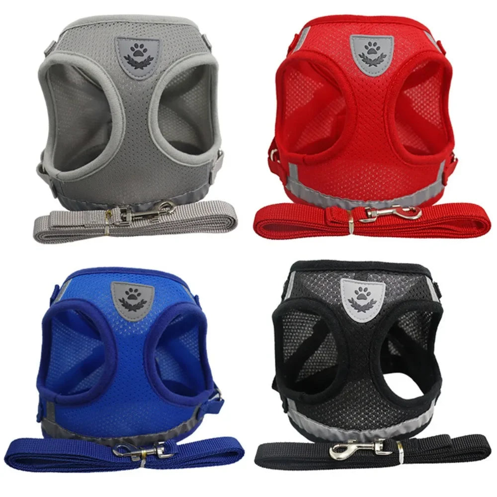 Reflective Escape-Resistant Cat Harness & Leash